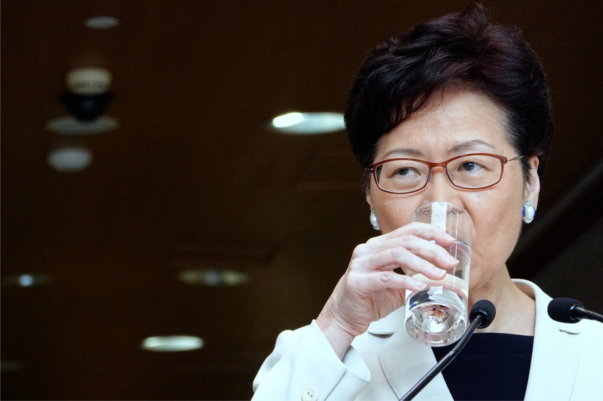 行政長官林鄭月娥早前宣布會建構對話平台,走入社區與各階層公開對話。(資料圖片/盧翊銘攝) 行政長官林鄭月娥早前宣布會建構對話平台,走入社區與各階層公開對話。(資料圖片/盧翊銘攝)
