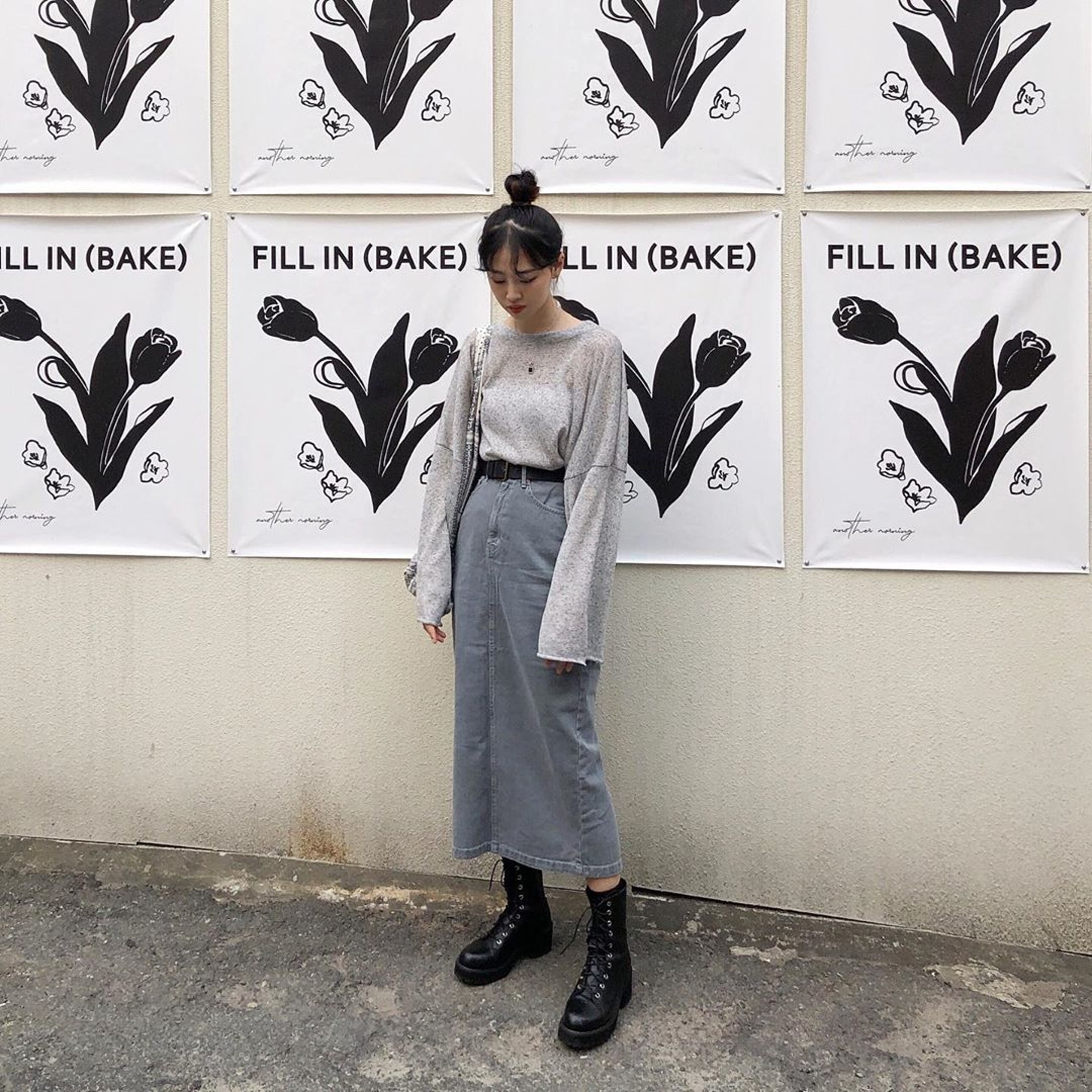 Over Size上衣有時穿起來會顯肥。(eeyezi@Instagram)
