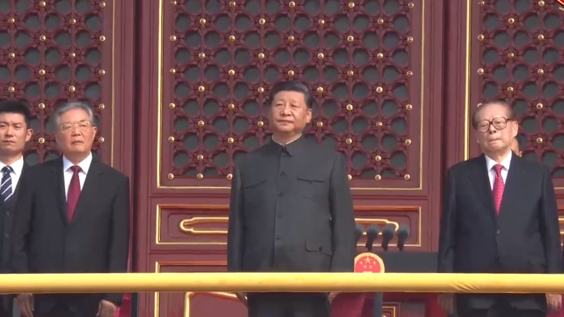 新中國成立70周年慶祝大會現場。 新中國成立70周年慶祝大會現場。