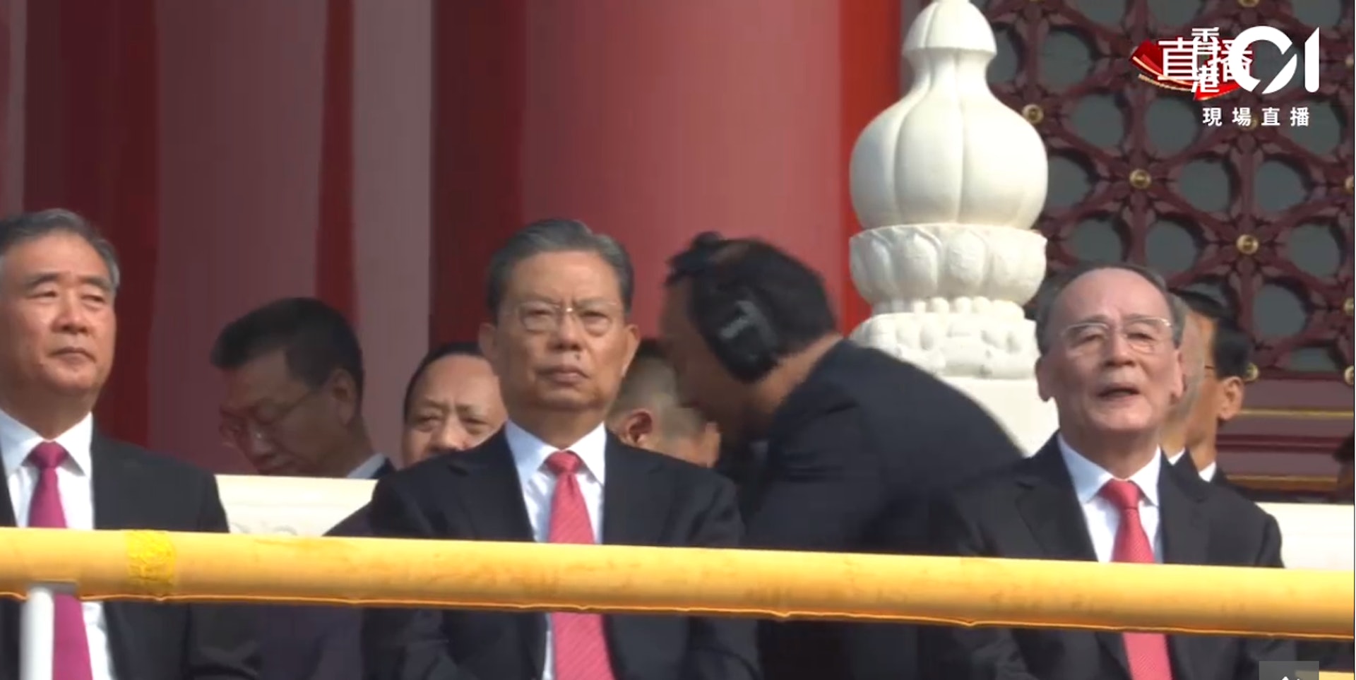 新中國成立70周年慶祝大會現場。 新中國成立70周年慶祝大會現場。