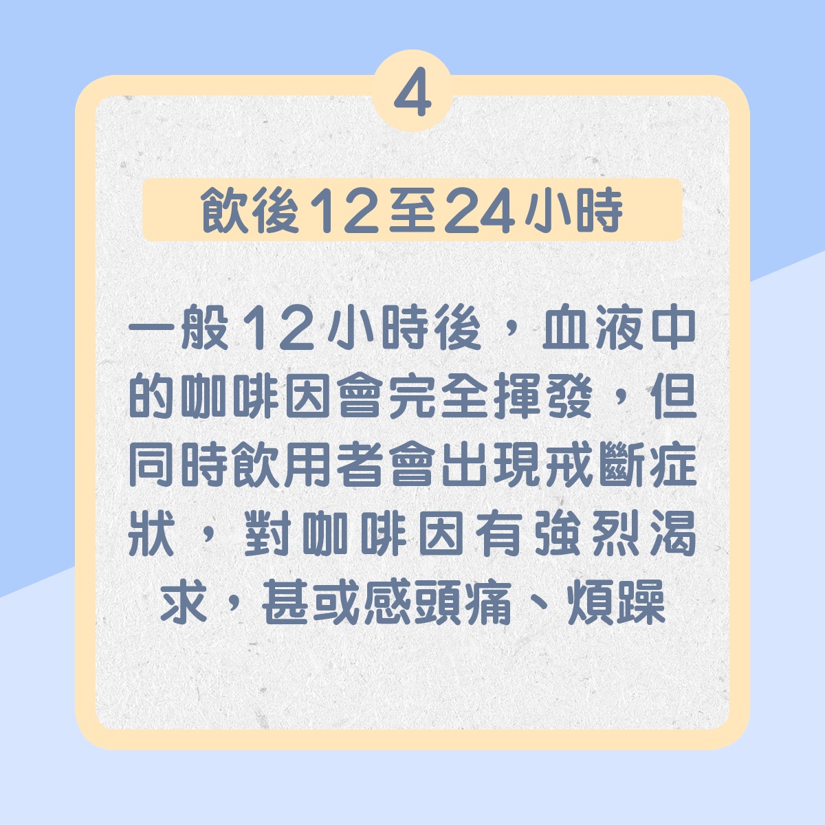 4. 飲用後12至24小時（01製圖）