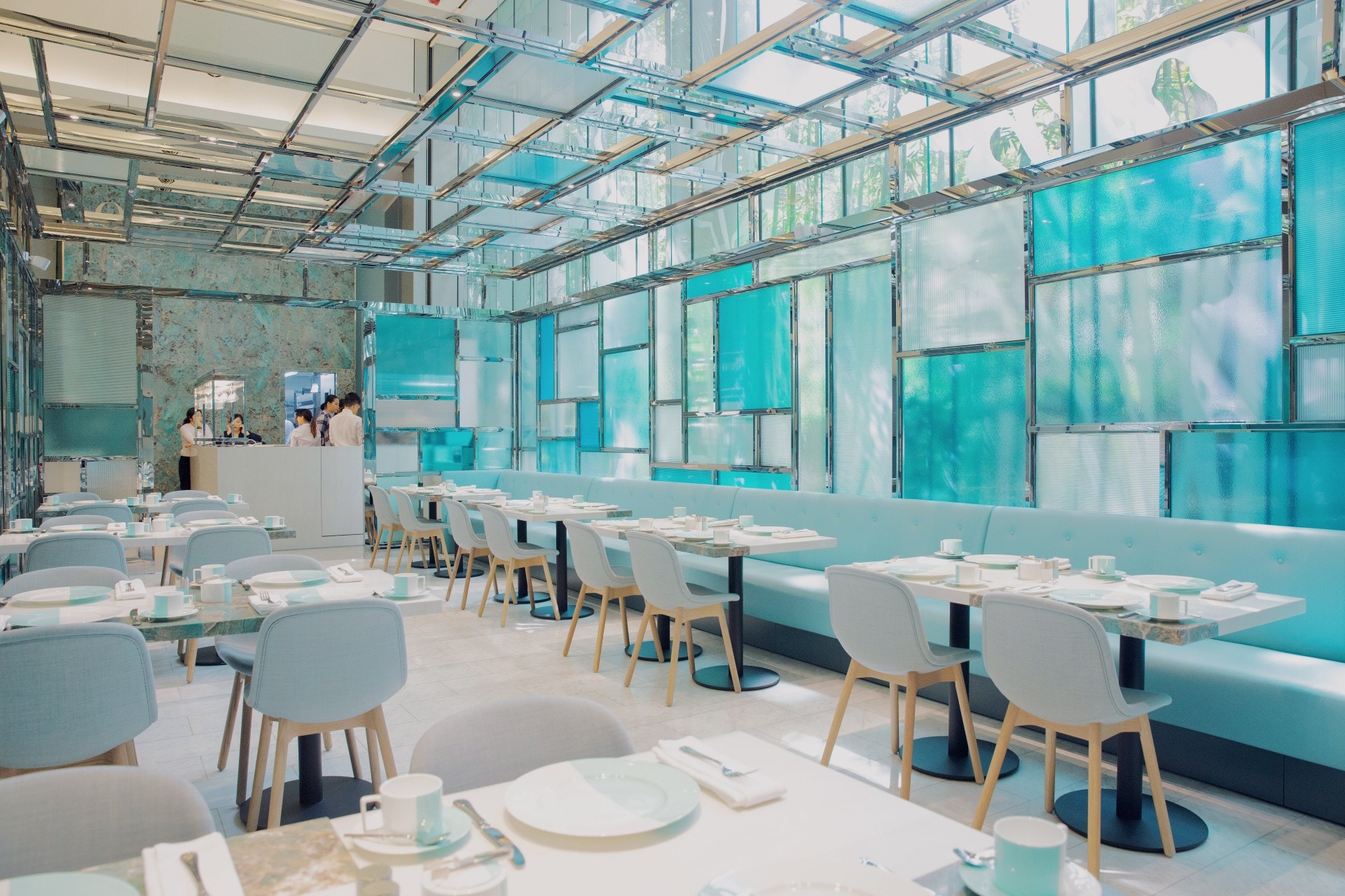 the blue box cafe at tiffany