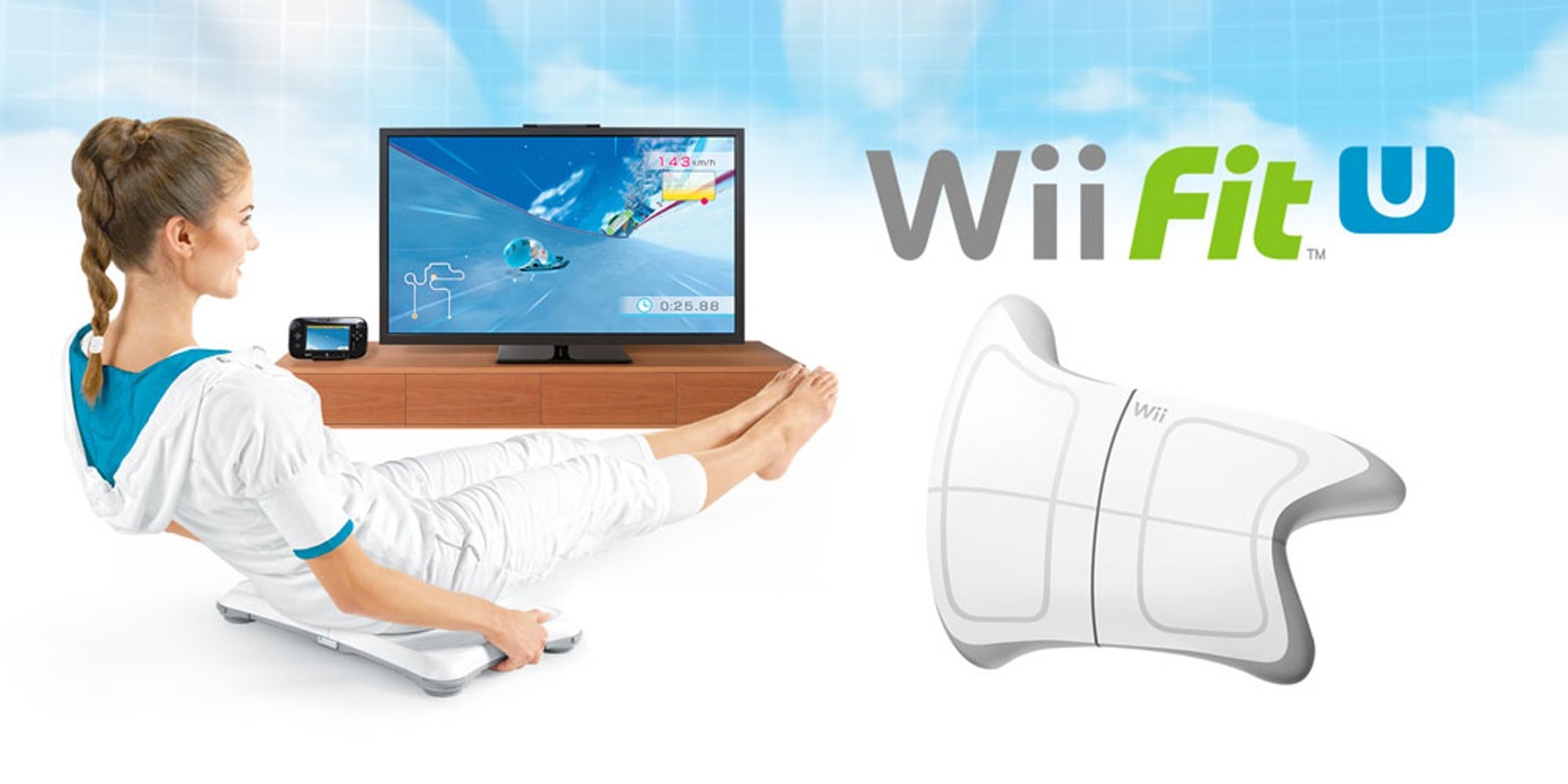 在Wii U上添食的《Wii Fit U》。