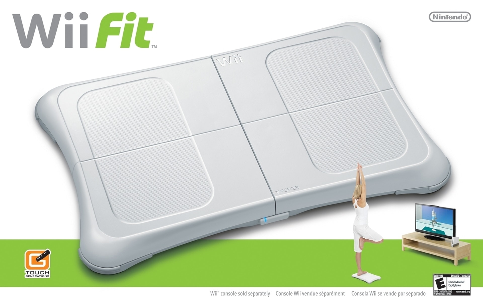 2007年《Wii Fit》推出，附帶一塊平衡板，讓玩家站在上面做運動。