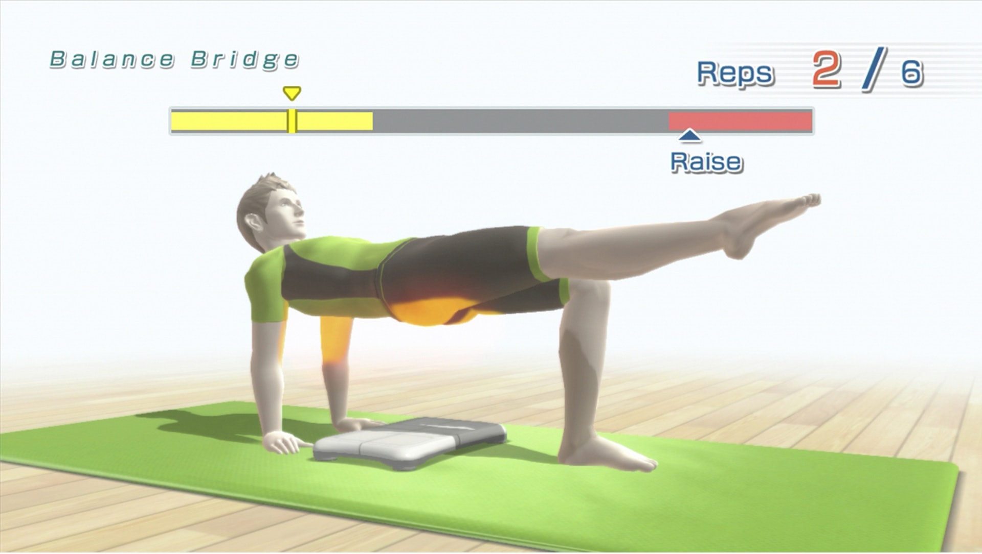 《Wii Fit》遊戲主要分為四項，包括平衡遊戲、肌肉鍛鍊、有氧運動及瑜珈，大家能夠各從其類。（遊戲截圖）