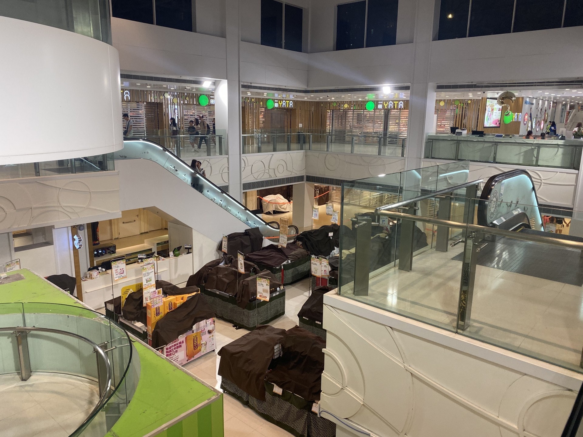 大埔超級城內沒有活動 。(陳浩然攝) 大埔超級城內沒有活動 。(陳浩然攝)