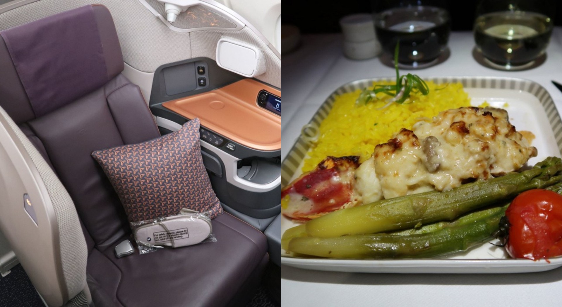 【新加坡航空】商務艙飛行體驗：座位設計騎呢須斜躺　但服務加分