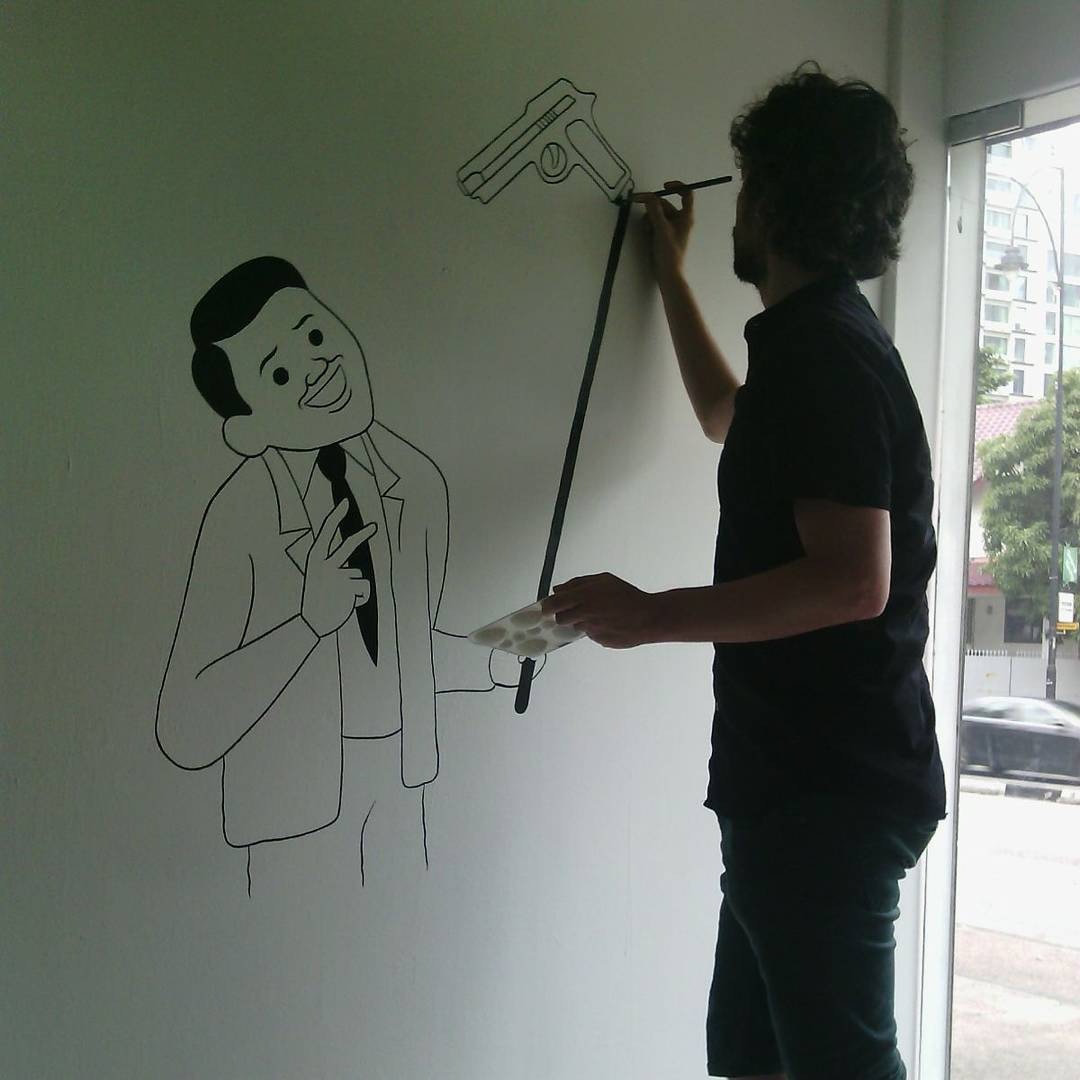 Joan Cornellà】經典Selfie Gun出Figure 將諷刺玩味立體化