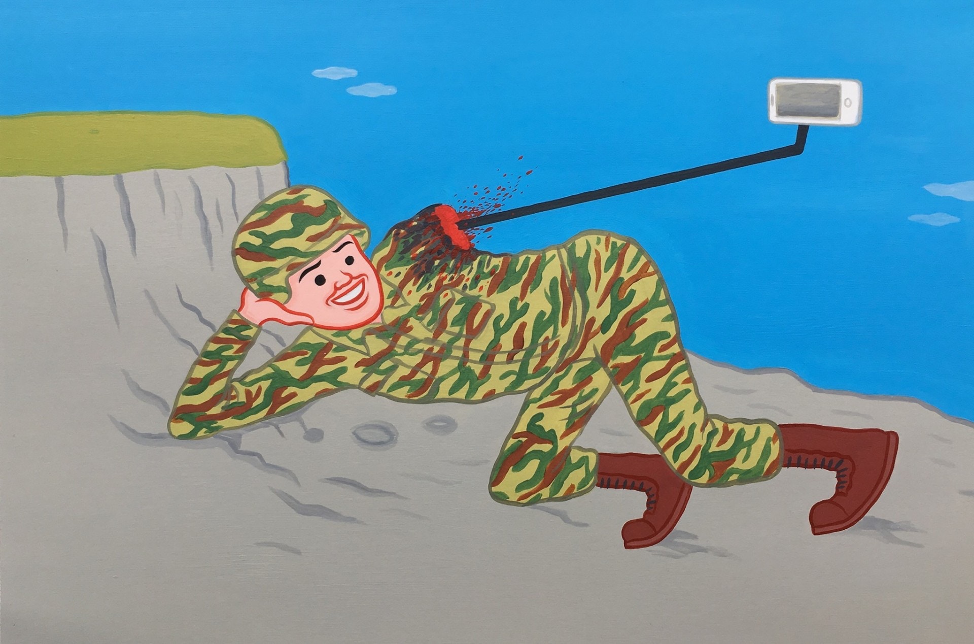 Joan Cornellà】經典Selfie Gun出Figure 將諷刺玩味立體化