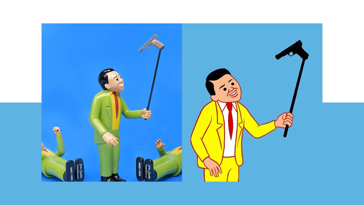 Joan Cornellà】經典Selfie Gun出Figure 將諷刺玩味立體化
