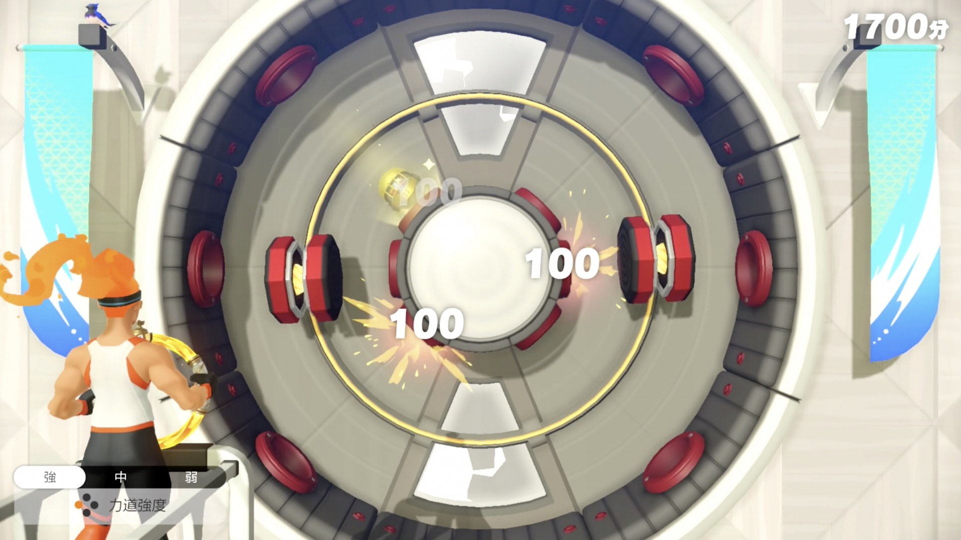 打地鼠:扭動ring con按壓來攻擊地鼠吧(遊戲截圖) 打地鼠:扭動ring con按壓來攻擊地鼠吧(遊戲截圖)