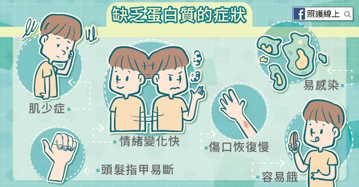 缺乏蛋白質的症狀（照護線上授權使用）