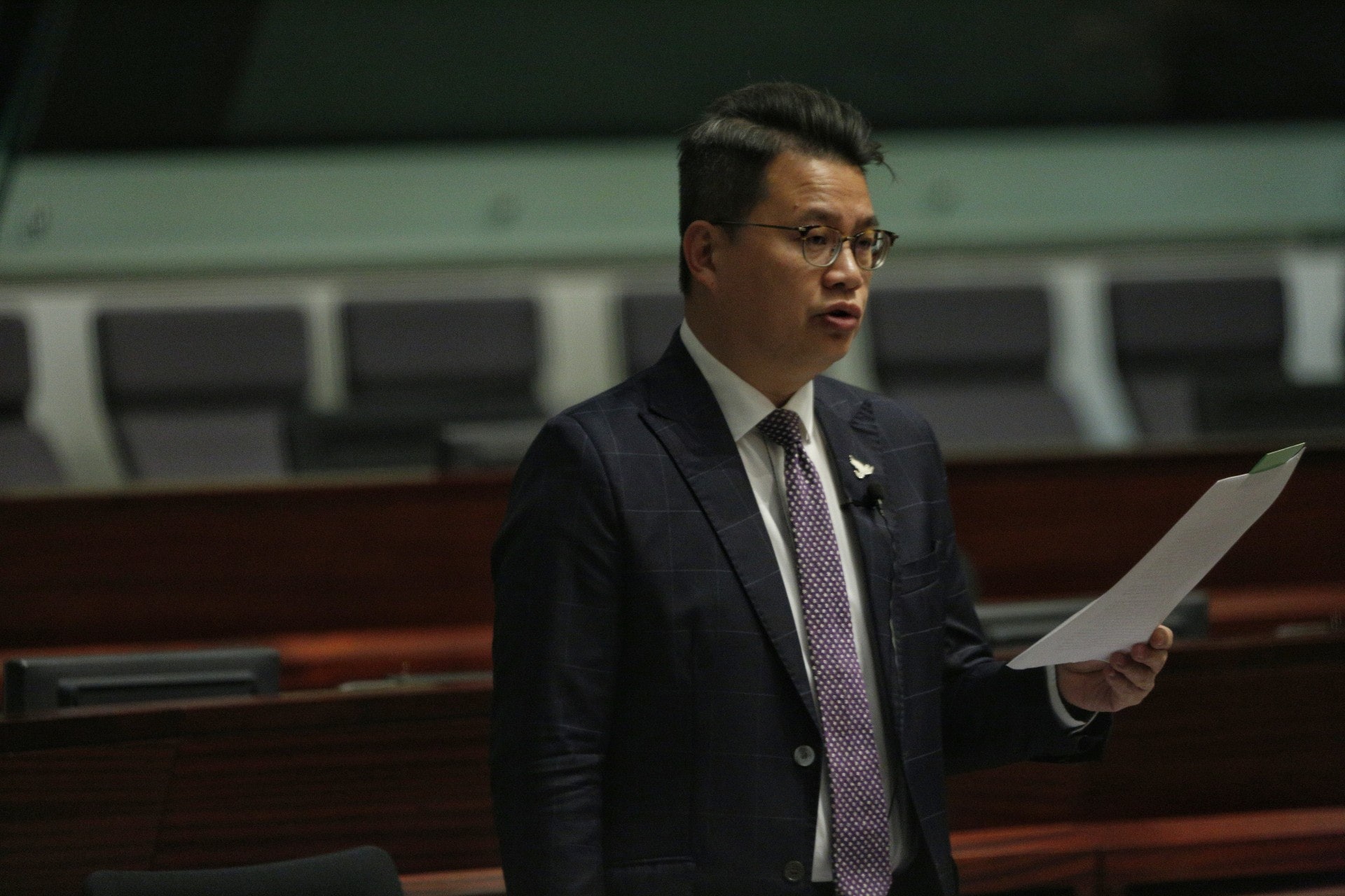 民主黨尹兆堅。(張浩維攝) 民主黨尹兆堅。(張浩維攝)
