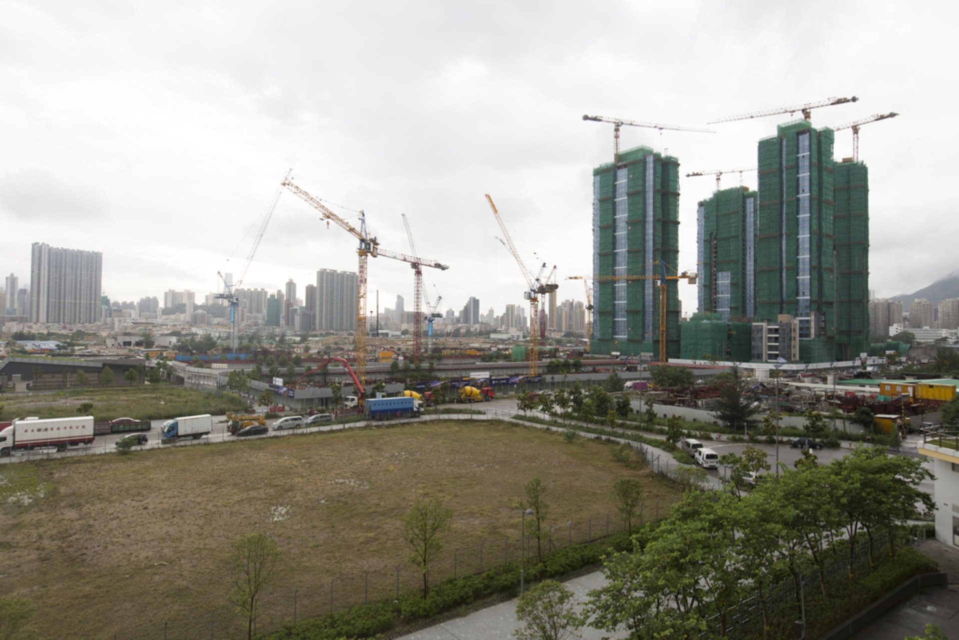 中資財團特別鍾情啟德發展區,至今成功奪得區內5幅住宅地。(吳鍾坤攝) 中資財團特別鍾情啟德發展區,至今成功奪得區內5幅住宅地。(吳鍾坤攝)