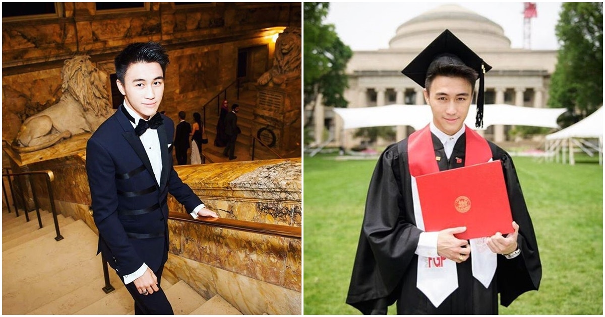 「賭王」何鴻燊與四太梁安琪的兒子何猷君，自幼是數學天才，21歲就奪得美國麻省理工學院(MIT)的金融碩士。（Instagram圖片）