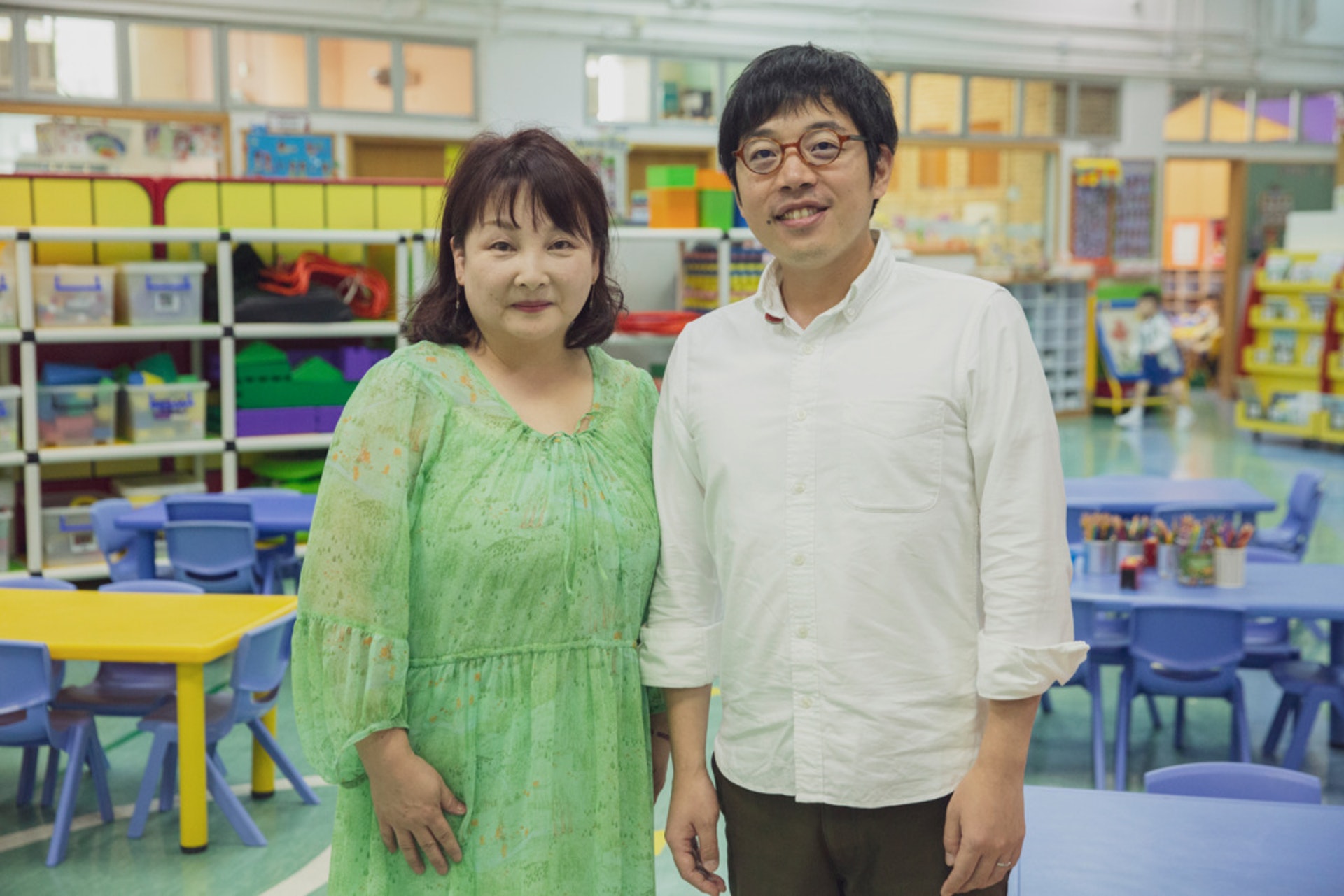 山岡千秋老師(左)和岡田哲也老師(右) 山岡千秋老師(左)和岡田哲也老師(右)