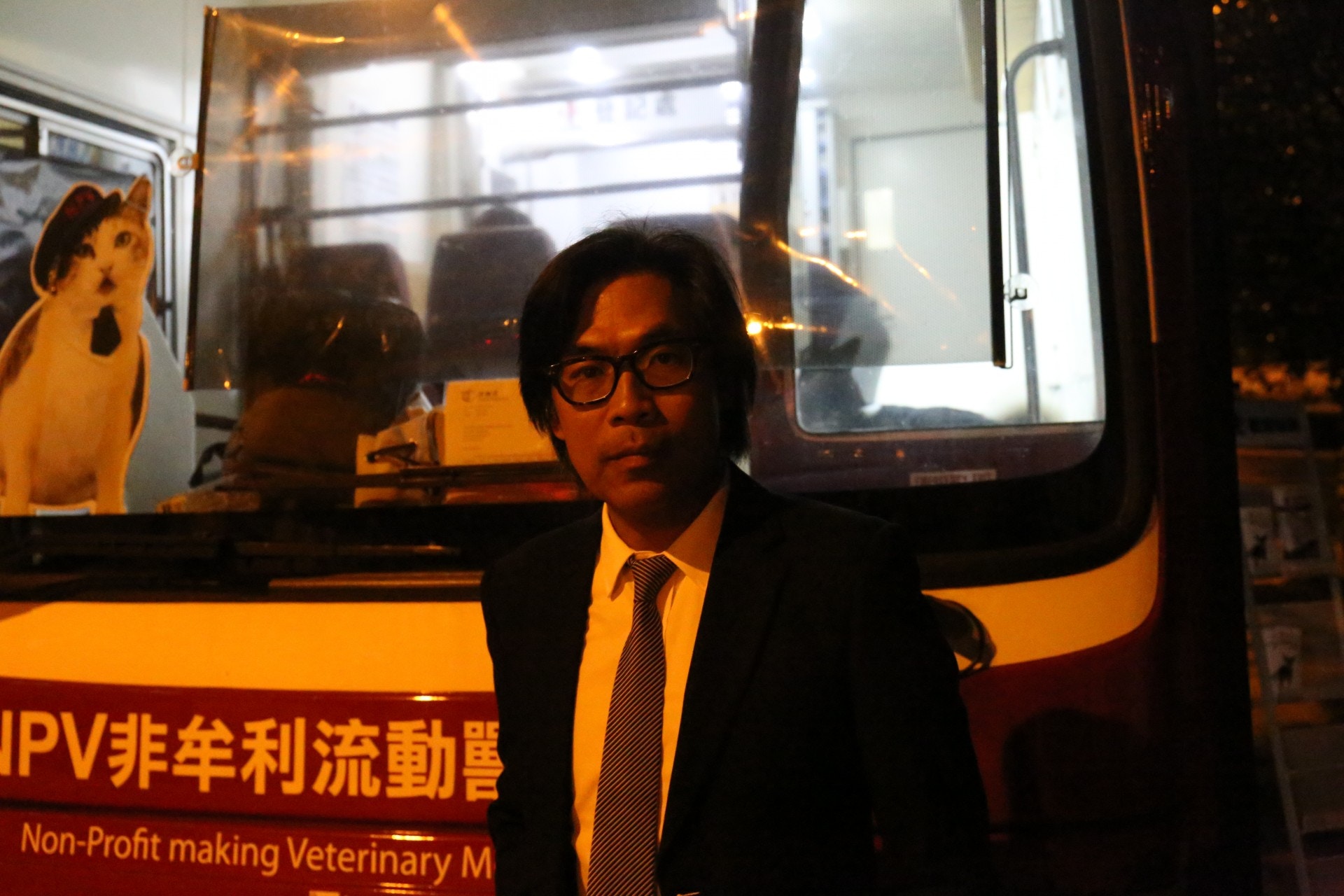 NPV非牟利流動獸醫診所執行主席麥志豪。(黃廸雯攝) NPV非牟利流動獸醫診所執行主席麥志豪。(黃廸雯攝)