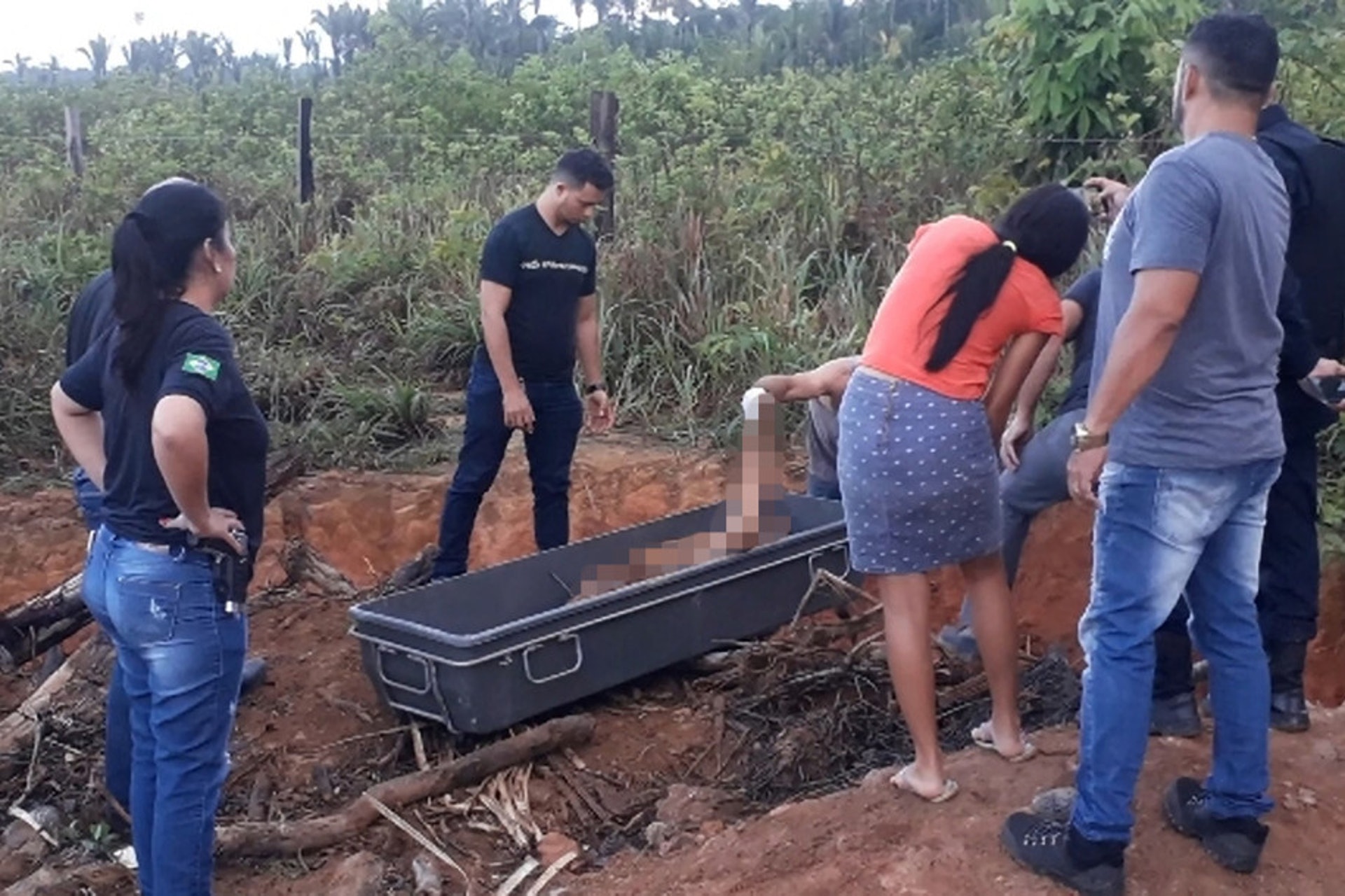 警方在女死者桑塔娜失蹤三日後找到其屍體,警方形容其死狀恐怖,臉部被打至難以辨認。(FocusOn News) 警方在女死者桑塔娜失蹤三日後找到其屍體,警方形容其死狀恐怖,臉部被打至難以辨認。(FocusOn News)