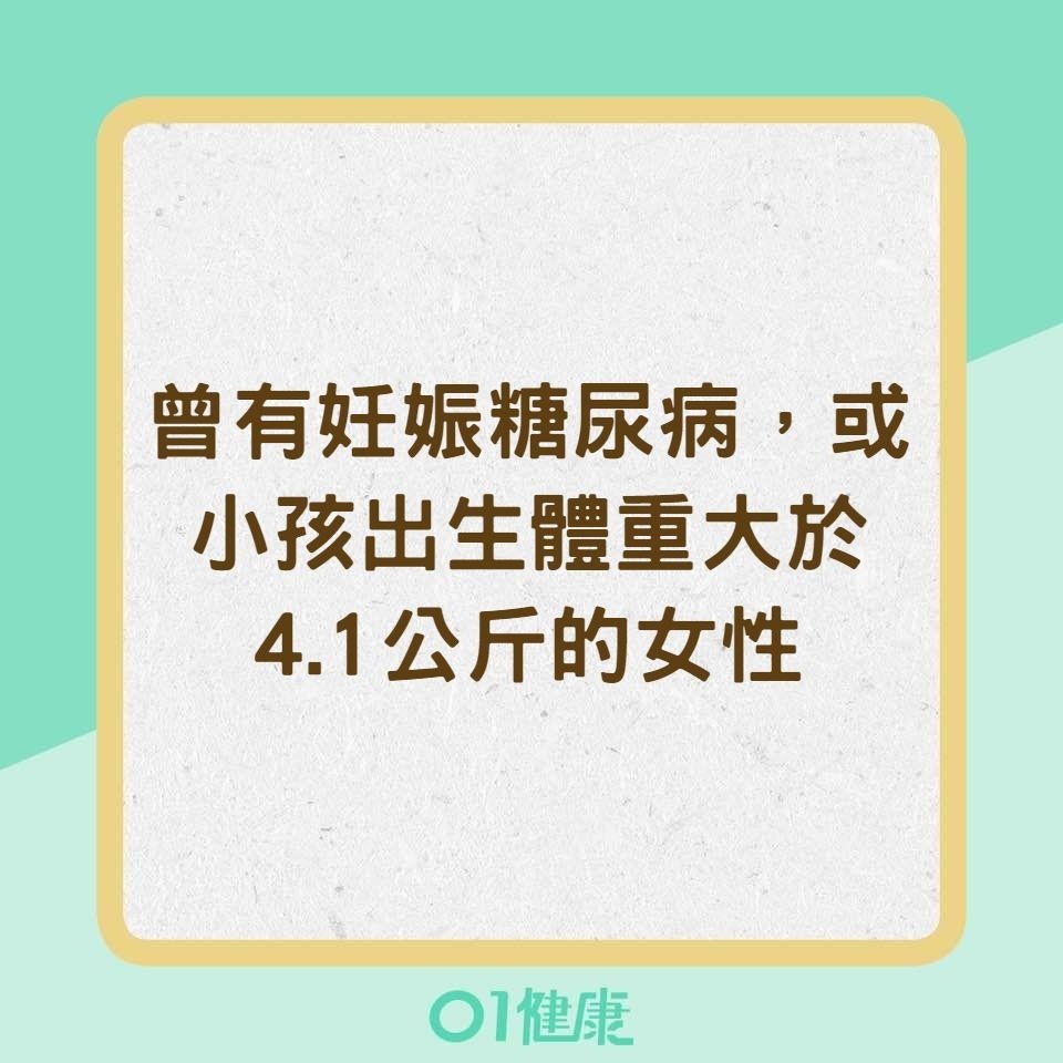 哪些人應該要接受糖尿病前期的血糖檢測呢？（01製圖）