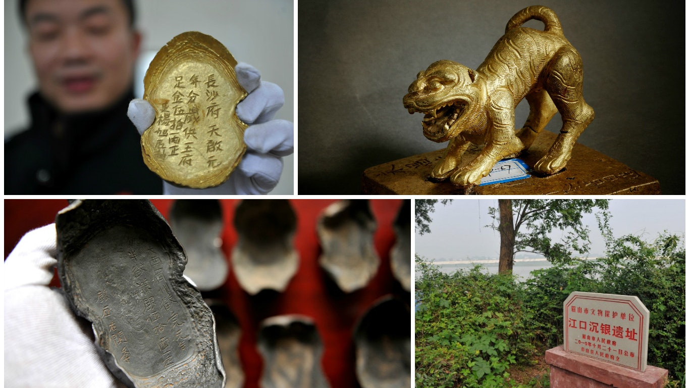 明末張獻忠「千船沉銀」遺址將水落石出 銀錠銀簪已陸續出土 明末張獻忠「千船沉銀」遺址將水落石出 銀錠銀簪已陸續出土