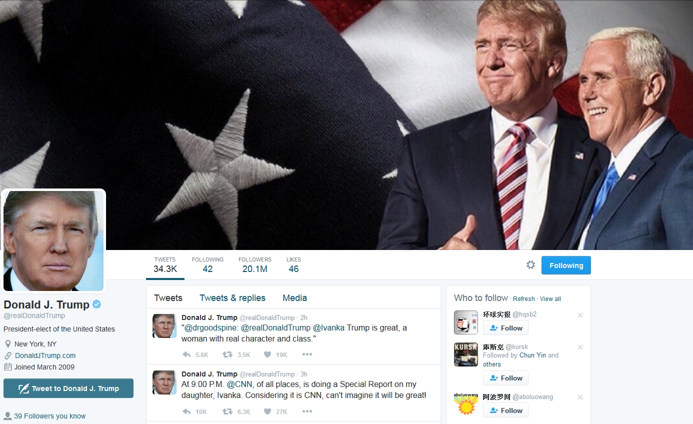 Twitter治國的特朗普究竟在網上說過中國什麼？