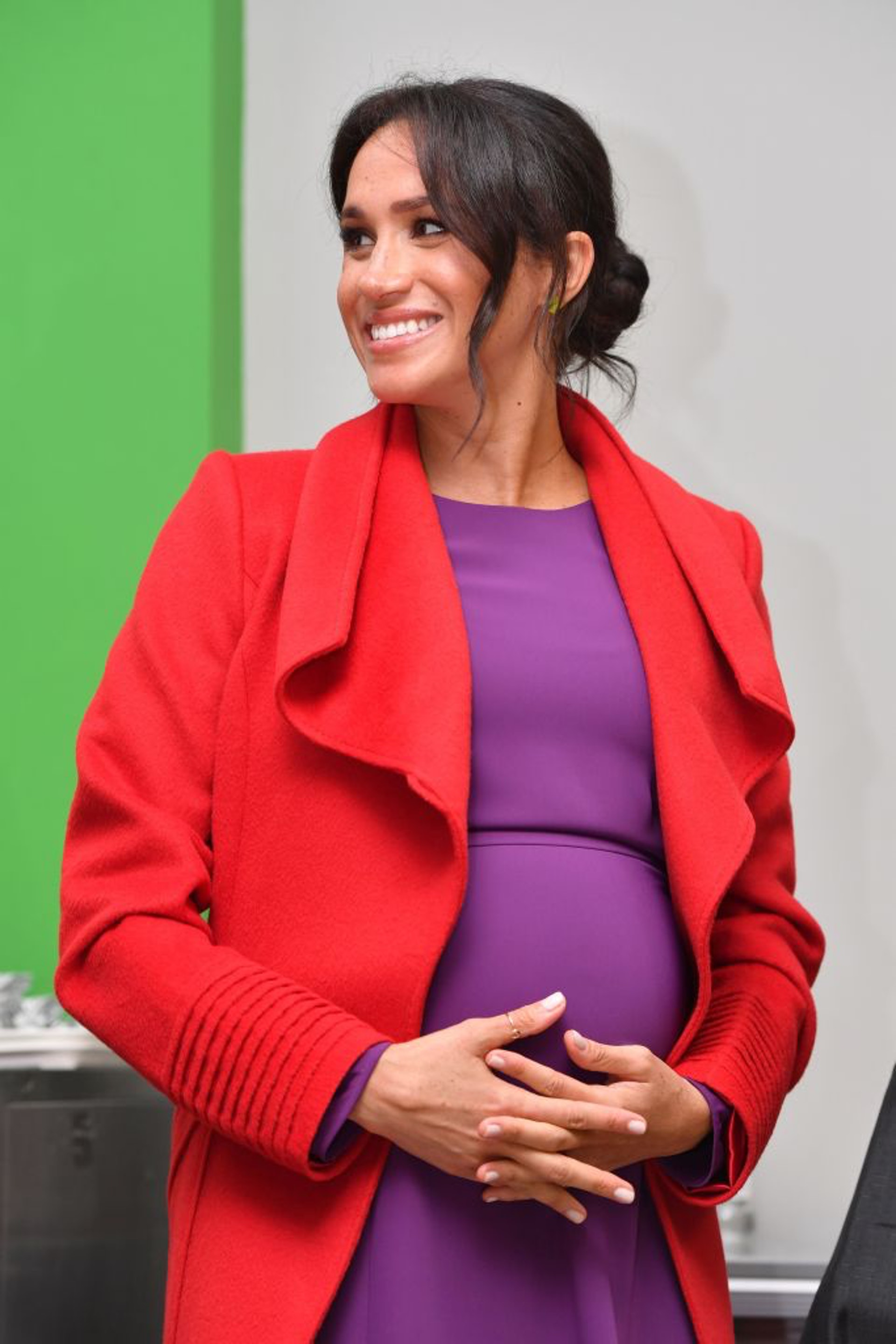 梅根(Meghan Markle)於去年懷孕7個月的照片。(GettyImages) 梅根(Meghan Markle)於去年懷孕7個月的照片。(GettyImages)