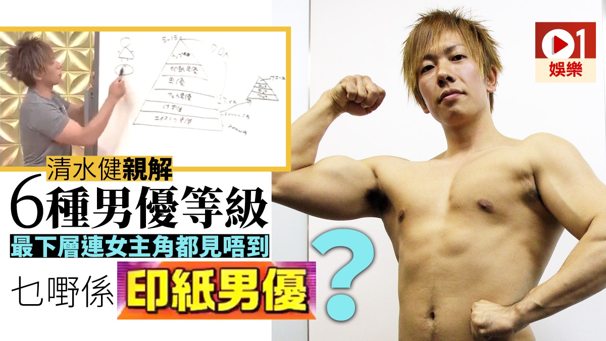 多圖 清水健親解業內金字塔制度70男優要面對一萬女優 多圖 清水健親解業內金字塔制度70男優要面對一萬女優