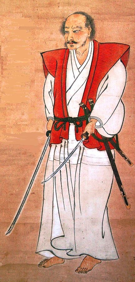 歷史中的宮本武藏畫像。（圖片擷取自：維基百科）