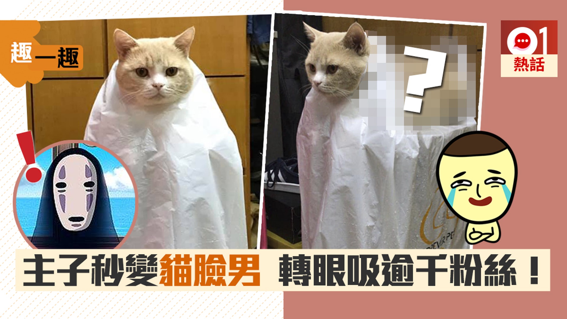 趣一趣 貓咪匿入膠袋神似無臉男奴才側拍變裝謎底原來係咁 香港01 熱爆話題 趣一趣 貓咪匿入膠袋神似無臉男奴才側拍變裝謎底原來係咁 香港01 熱爆話題