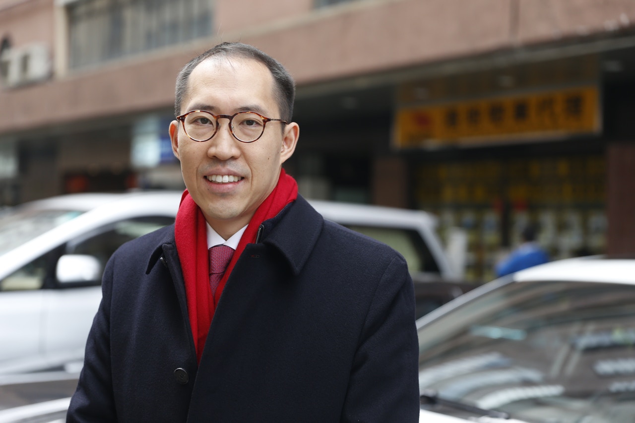 黃永光表示，希望透過推出大抽獎活動，合力提高香港的疫苗接種率。(梁鵬威攝)