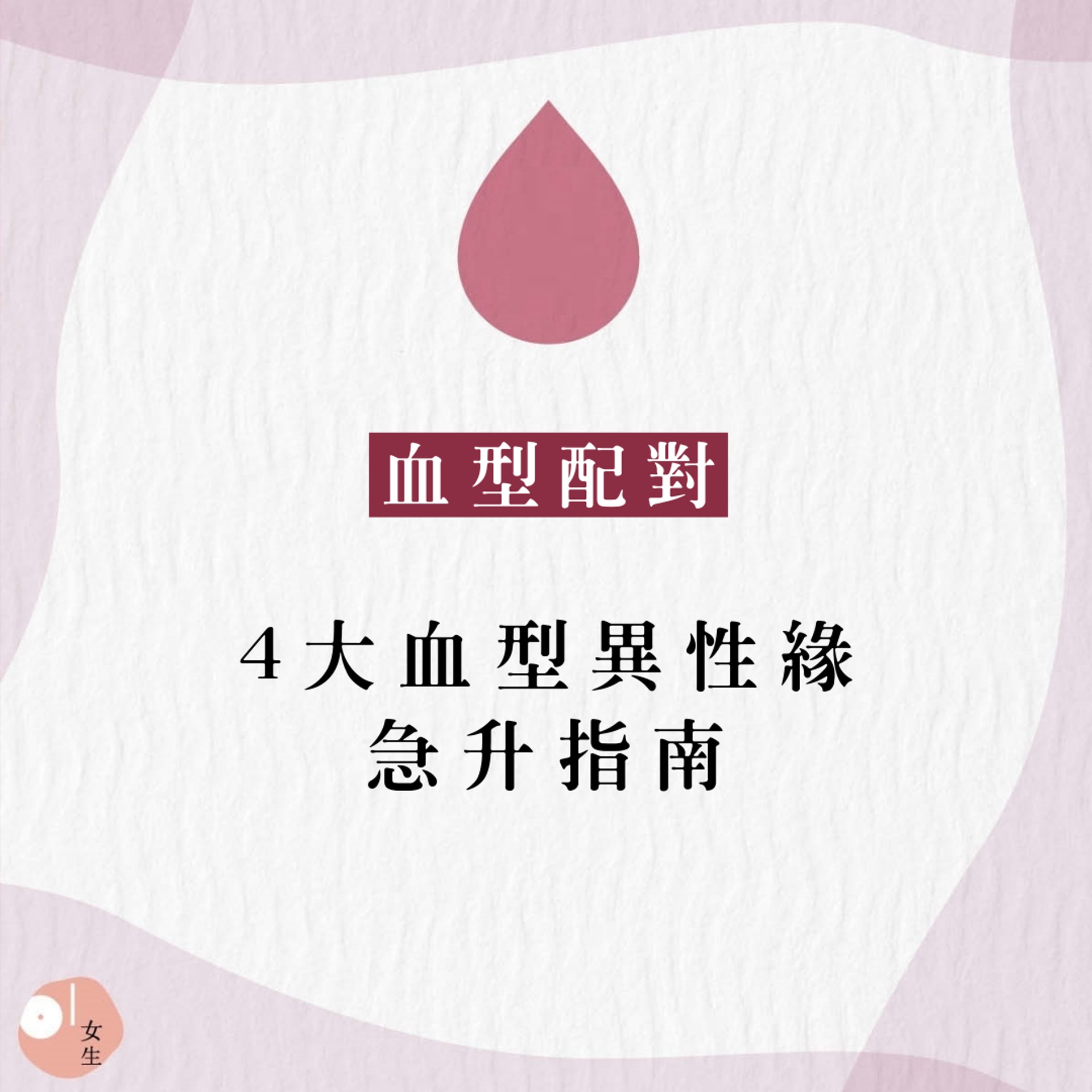 【血型配對】(香港01製圖) 【血型配對】(香港01製圖)