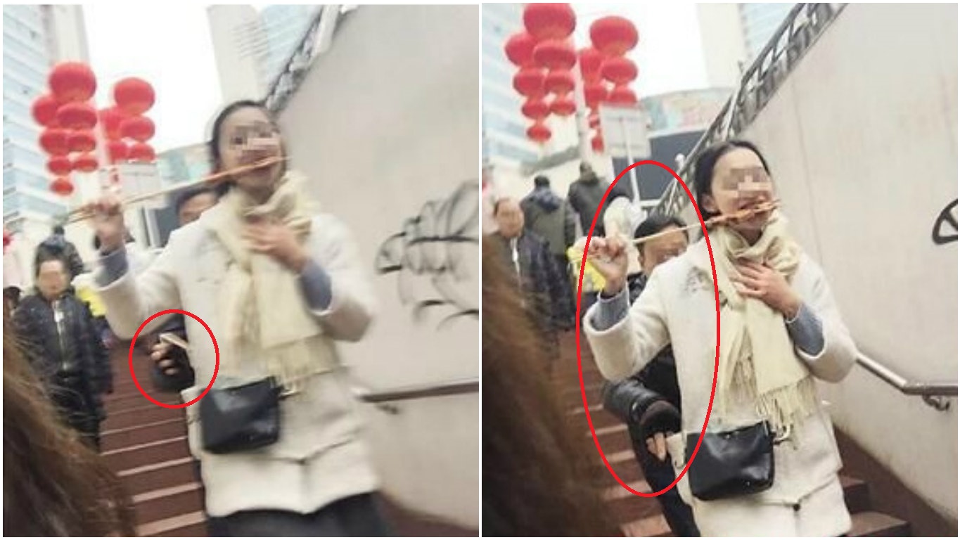 偷拍姊妹吃相 竟無意拍下小偷扒竊瞬間 網友:吃貨吉人自有天相 偷拍姊妹吃相 竟無意拍下小偷扒竊瞬間 網友:吃貨吉人自有天相