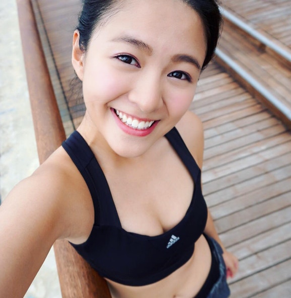 喜歡運動的她，平時都跑步。（instagram圖片）