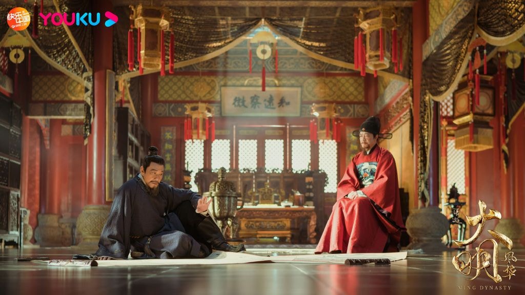 老戲骨王學圻飾演的朱棣入木三分。(微博@大明風華) 老戲骨王學圻飾演的朱棣入木三分。(微博@大明風華)