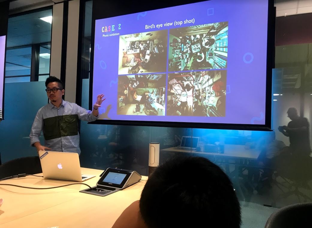 同學們正在向創意總監取經。(德萃小學圖片)