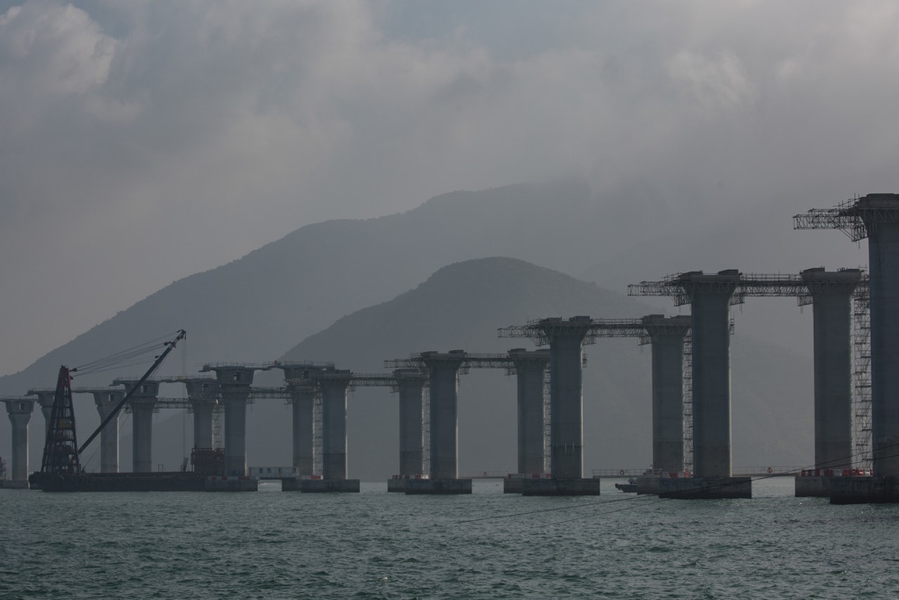 港珠澳大橋香港段可望在於明年底具備通車條件。(資料圖片) 港珠澳大橋香港段可望在於明年底具備通車條件。(資料圖片)
