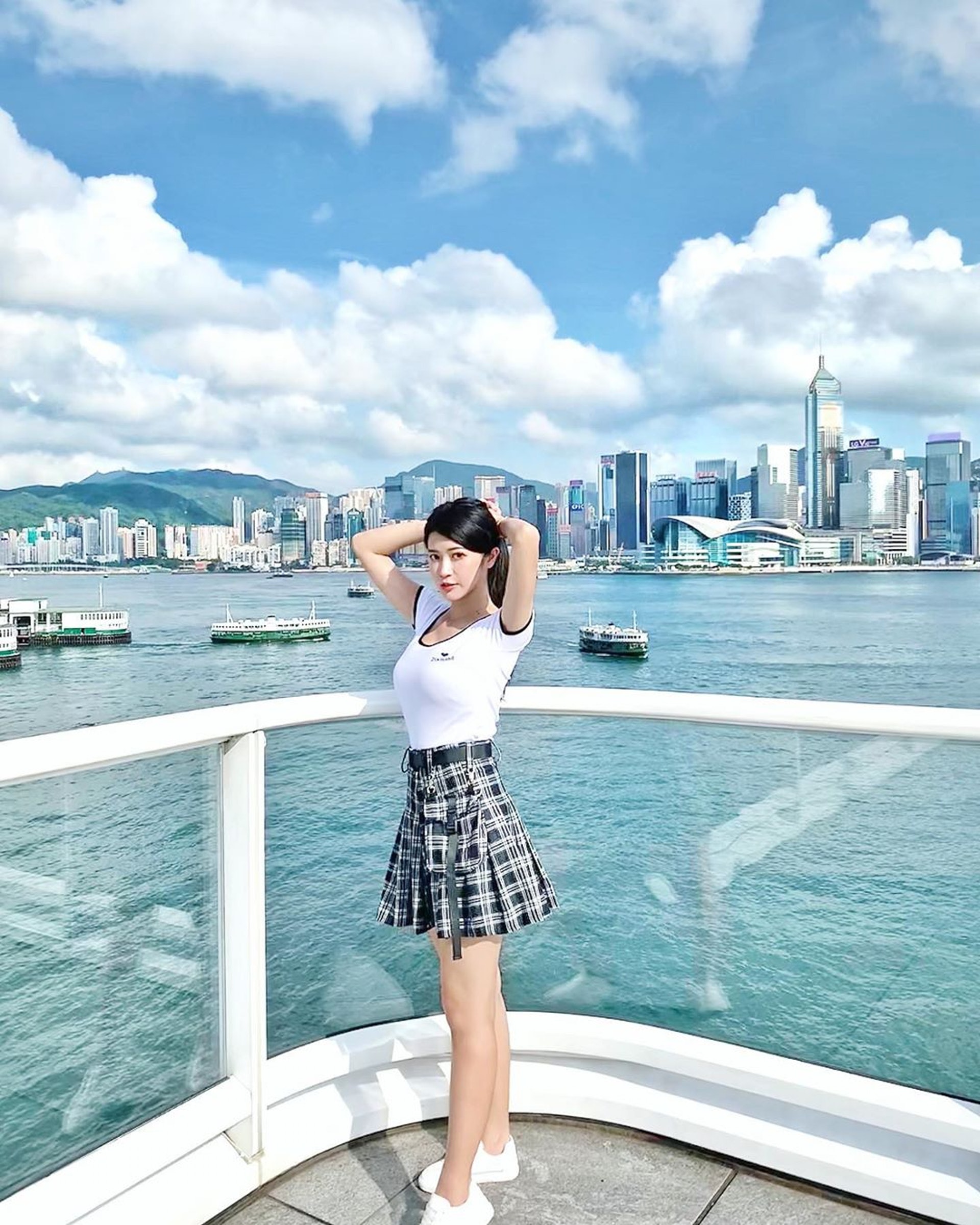 林珈伊曾到香港旅遊。(IG「kids_be」圖片) 林珈伊曾到香港旅遊。(IG「kids_be」圖片)