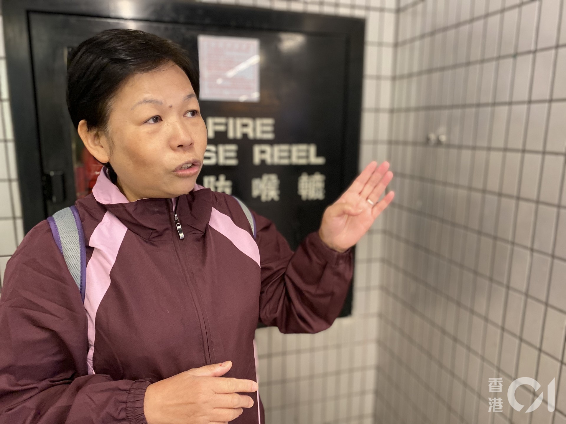 雲姐認為,直言這半年間衝突是保安同業始料不及,直言不時淪為「磨心」。(黃詠榆攝)