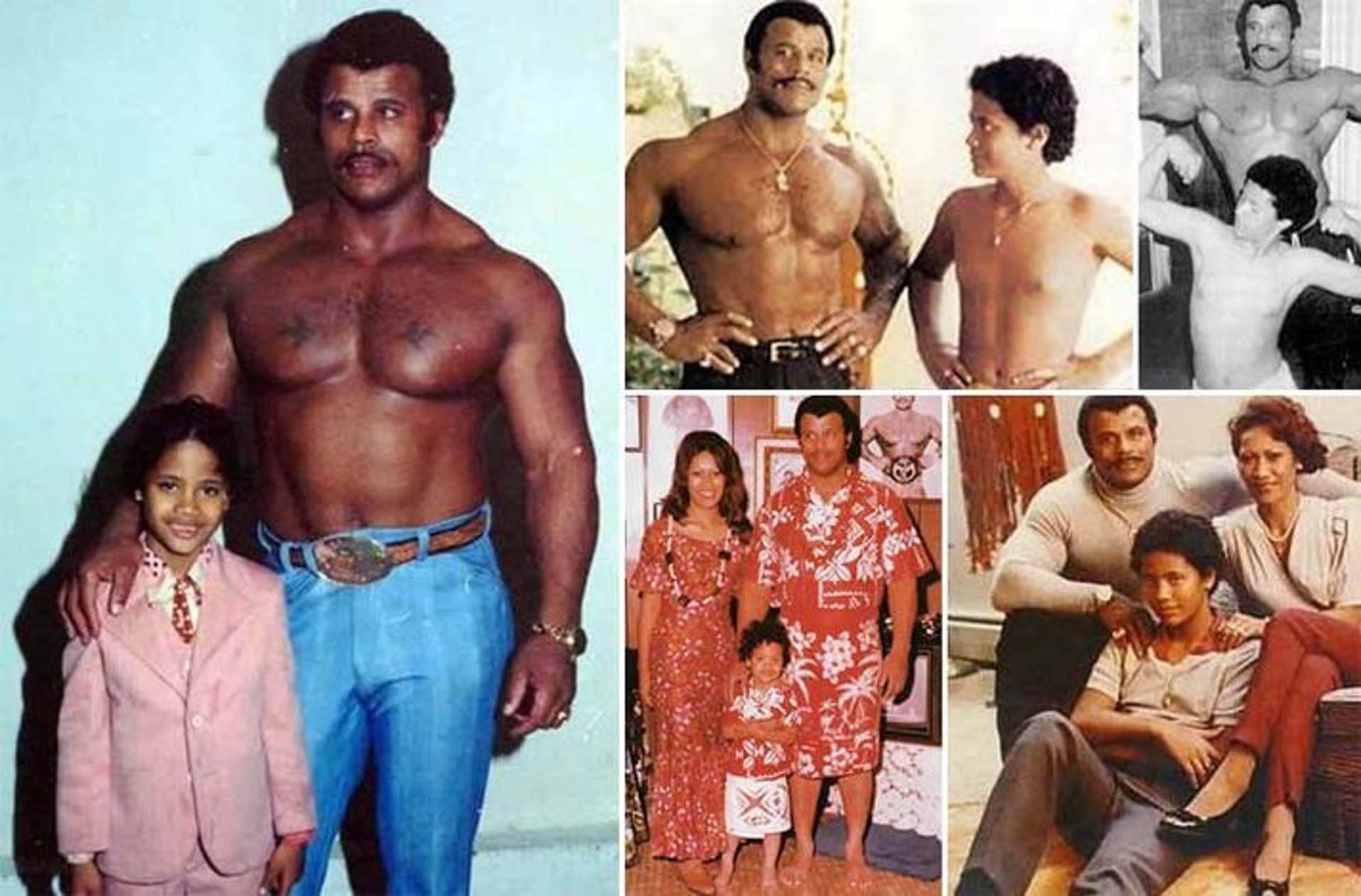 退休後,Rocky Johnson訓練了他的兒子巨石強森 Dwayne “The Rock” Johnson。巨石強森成為WWE史上最大的明星之一,亦成為了一名影視巨星,並自豪地繼承了父親的傳奇。(圖片擷取自:GeoffRhymer Twitter) 退休後,Rocky Johnson訓練了他的兒子巨石強森 Dwayne “The Rock” Johnson。巨石強森成為WWE史上最大的明星之一,亦成為了一名影視巨星,並自豪地繼承了父親的傳奇。(圖片擷取自:GeoffRhymer Twitter)