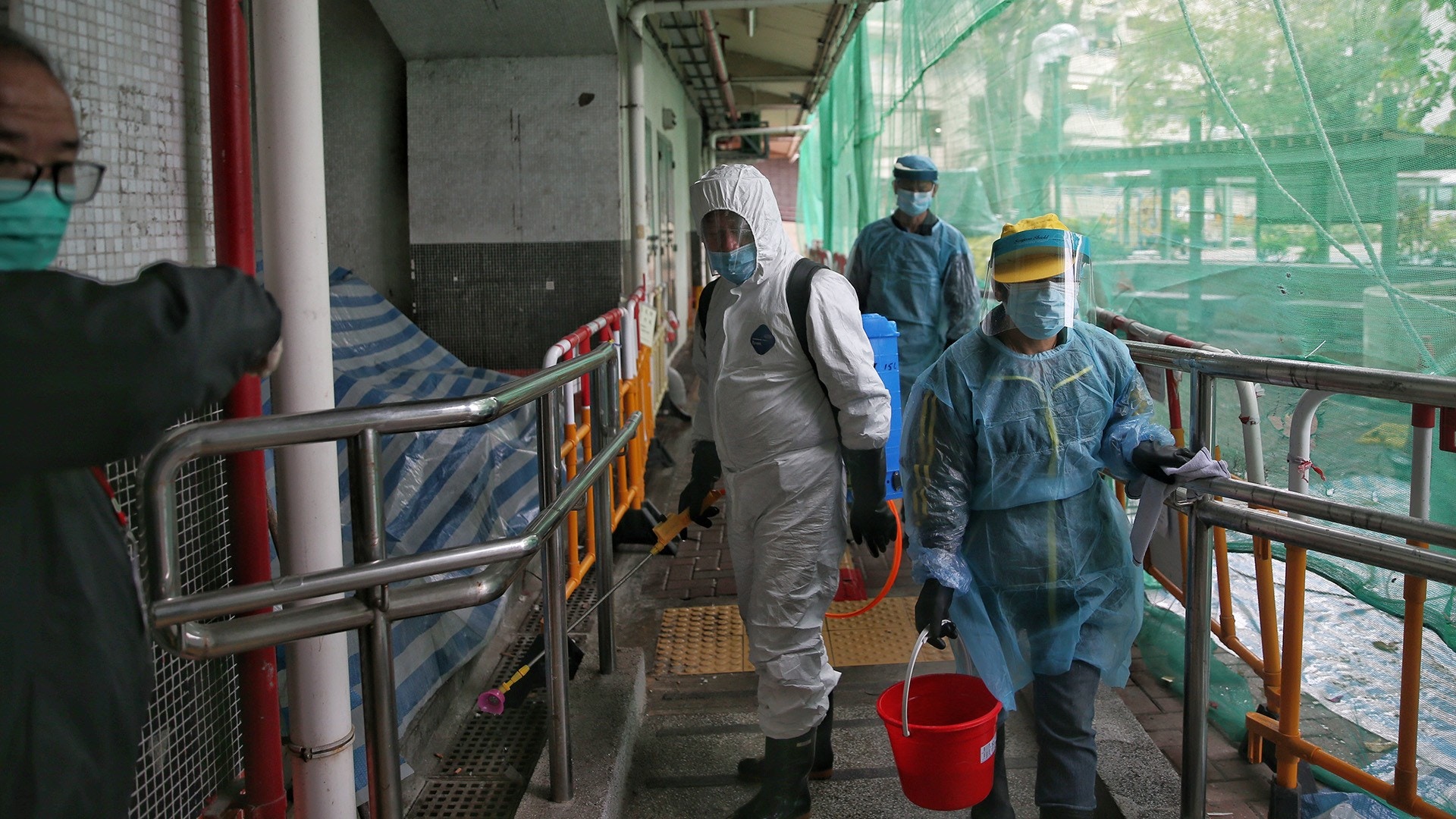 【武漢肺炎．圖輯】長康邨疑排氣管播毒　康美樓A座07住戶急撤離