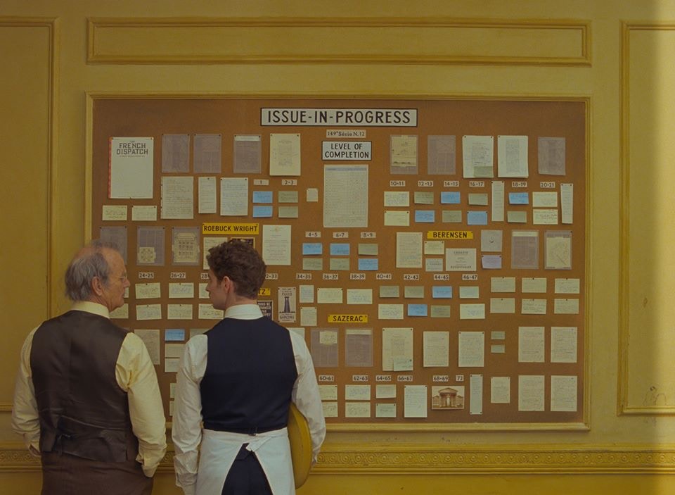 Wes Anderson 指《The French Dispatch》是「一封獻給記者的情書」。（《The French Dispatch》劇照）