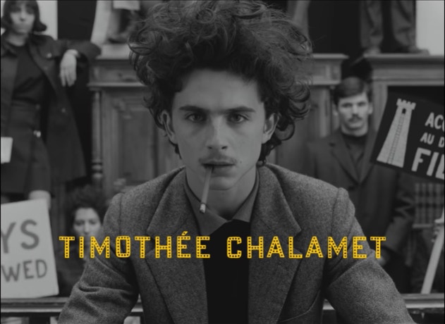 Timothée Chalamet。(《The French Dispatch》預告) Timothée Chalamet。(《The French Dispatch》預告)