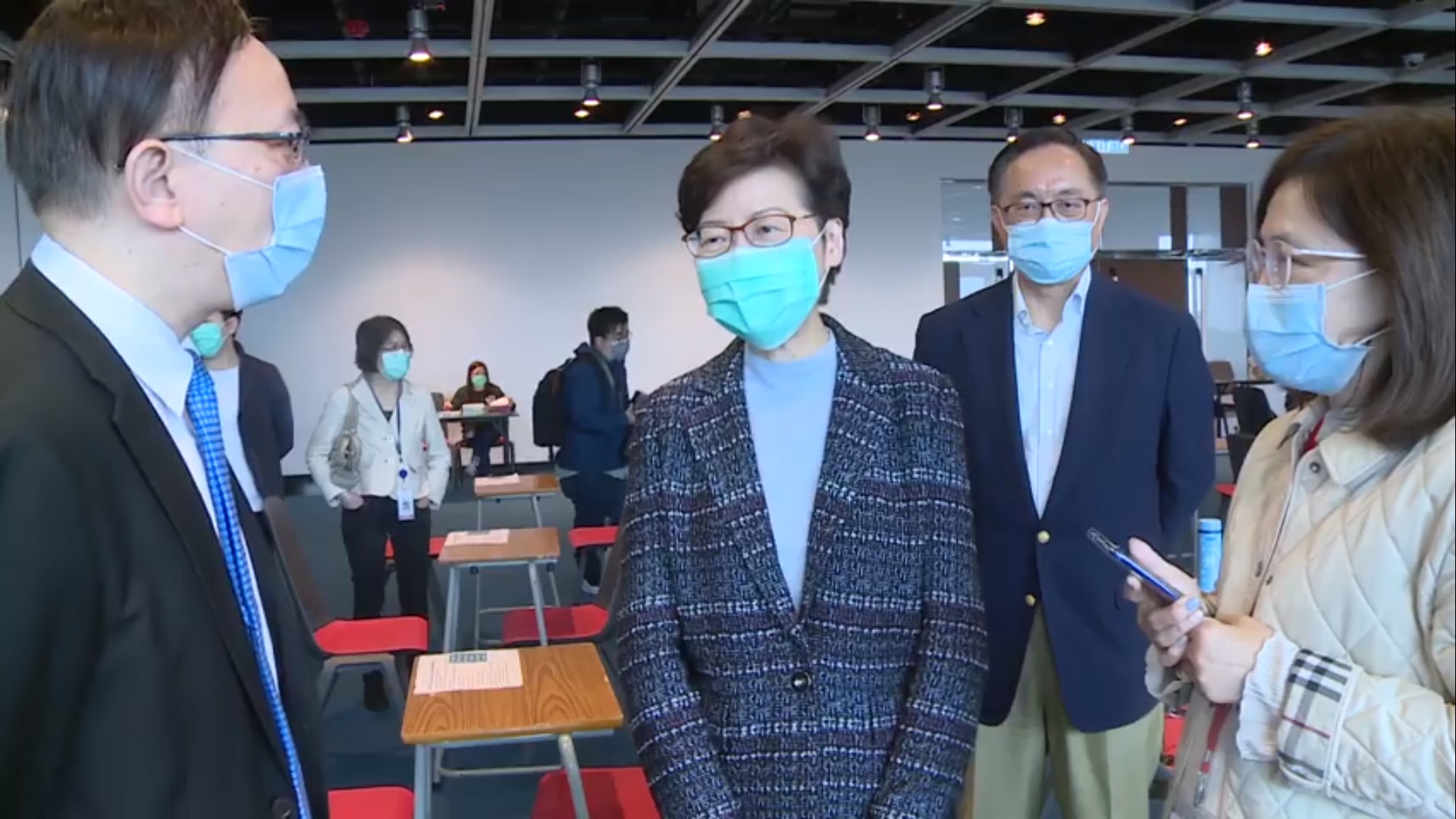 【政壇諸事町】資科辦監控家居隔離　辦公室如考場　林鄭巡視工作