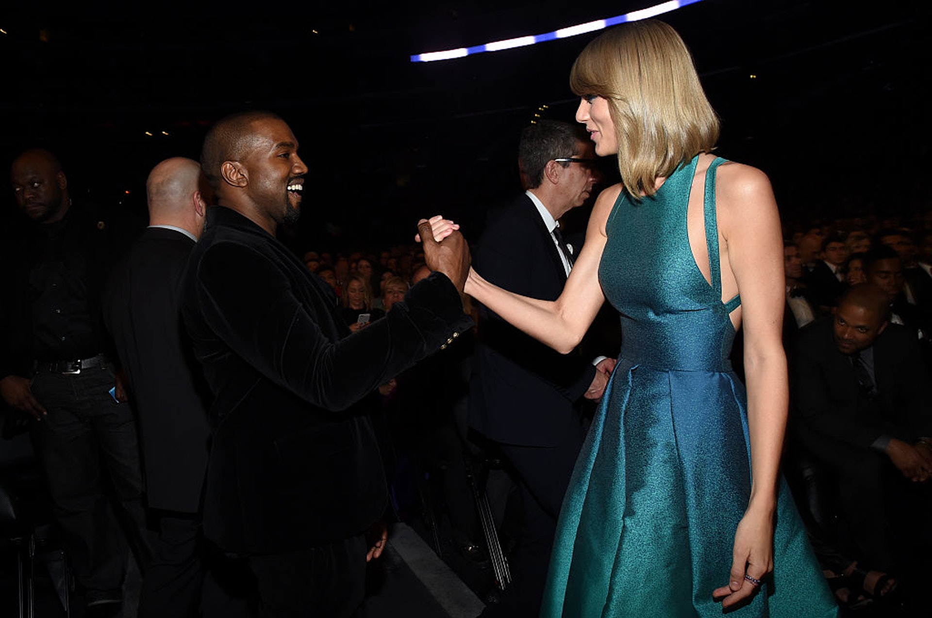 Taylor Swift 和 Kanye West恩怨超過十年。(gettyimages) Taylor Swift 和 Kanye West恩怨超過十年。(gettyimages)