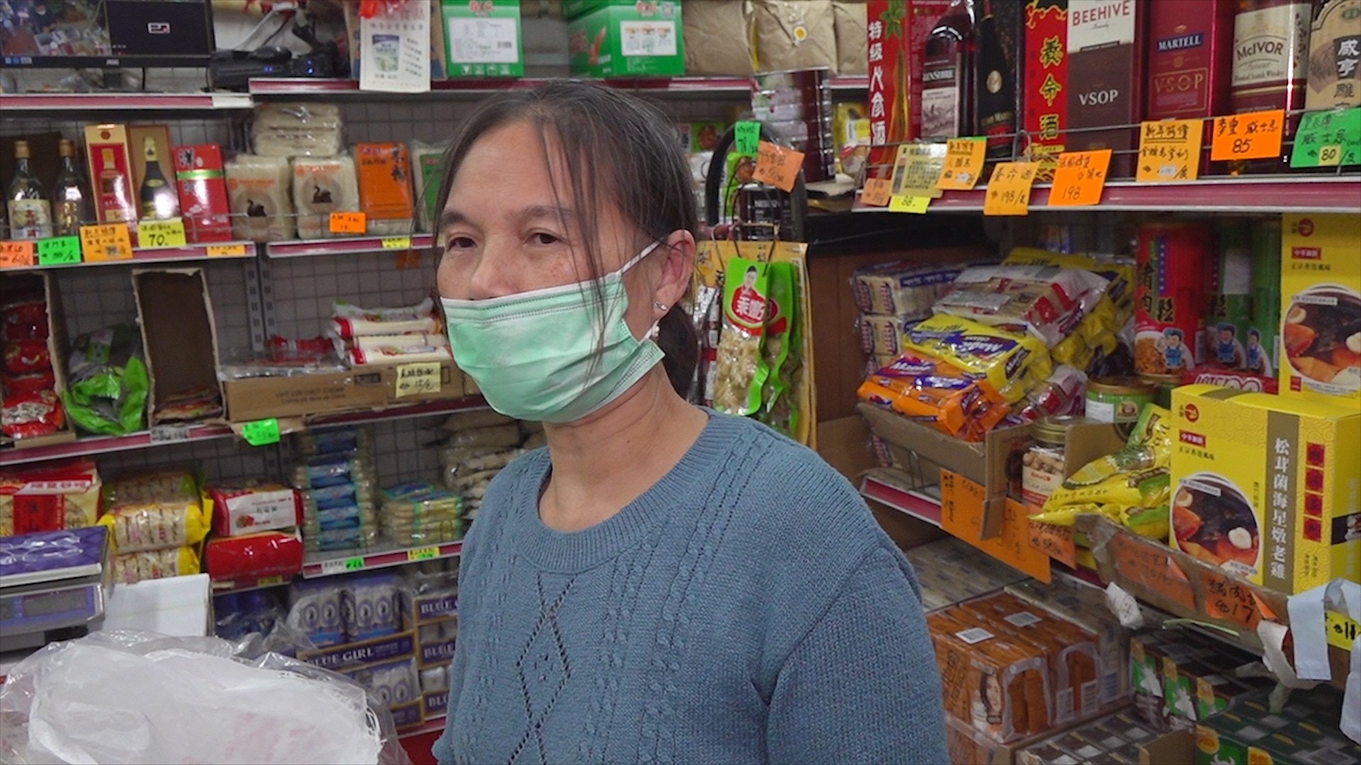 梁小姐的米行未有售賣越南大米，但預計若越南叫停大米出口，泰國米來貨價會上升，生意更難做。（岑卓熹攝）