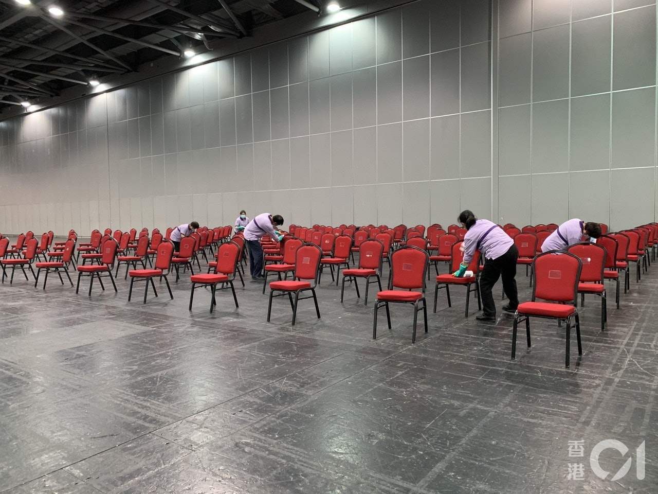亞博開放兩個展館作檢測用途。(資料圖片/黃金棋攝) 亞博開放兩個展館作檢測用途。(資料圖片/黃金棋攝)