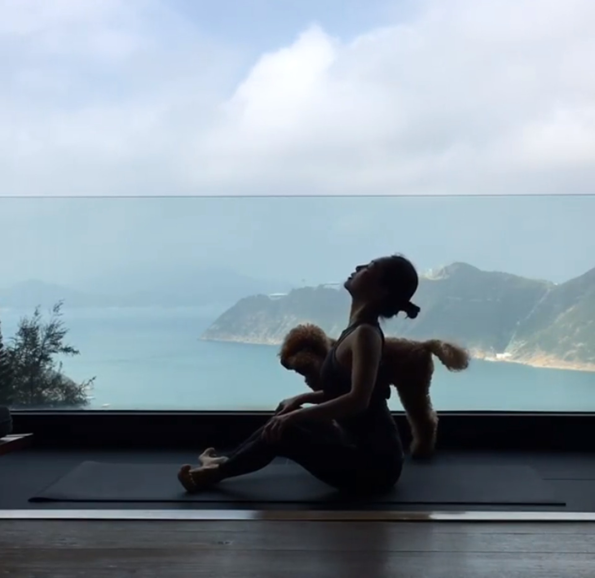 彭羚上載運動片段到IG,大家卻沒了解她至愛的禪柔運動,反把眼球放在她的南區海景豪宅,實在「錯重點」。(彭羚IG) 彭羚上載運動片段到IG,大家卻沒了解她至愛的禪柔運動,反把眼球放在她的南區海景豪宅,實在「錯重點」。(彭羚IG)
