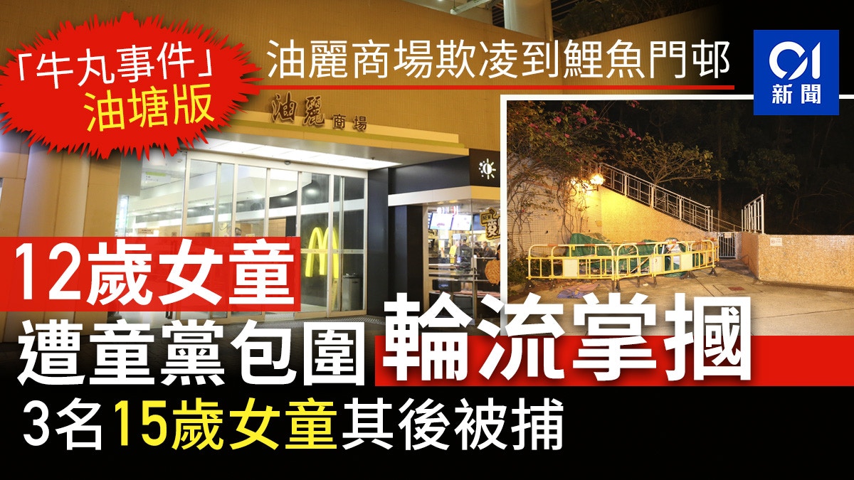 牛丸事件 油塘版多名童黨包圍掌摑12歲女童3人被捕 香港01 突發