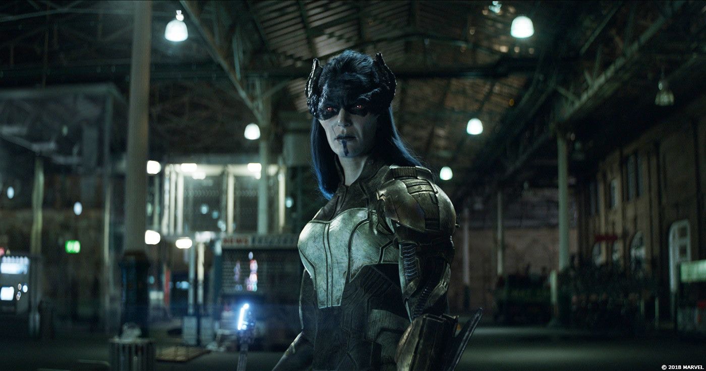 Monique Ganderton在《復仇者聯盟3》中飾演反派Proxima Midnight。(《復仇者聯盟3:無限之戰》劇照) Monique Ganderton在《復仇者聯盟3》中飾演反派Proxima Midnight。(《復仇者聯盟3:無限之戰》劇照)