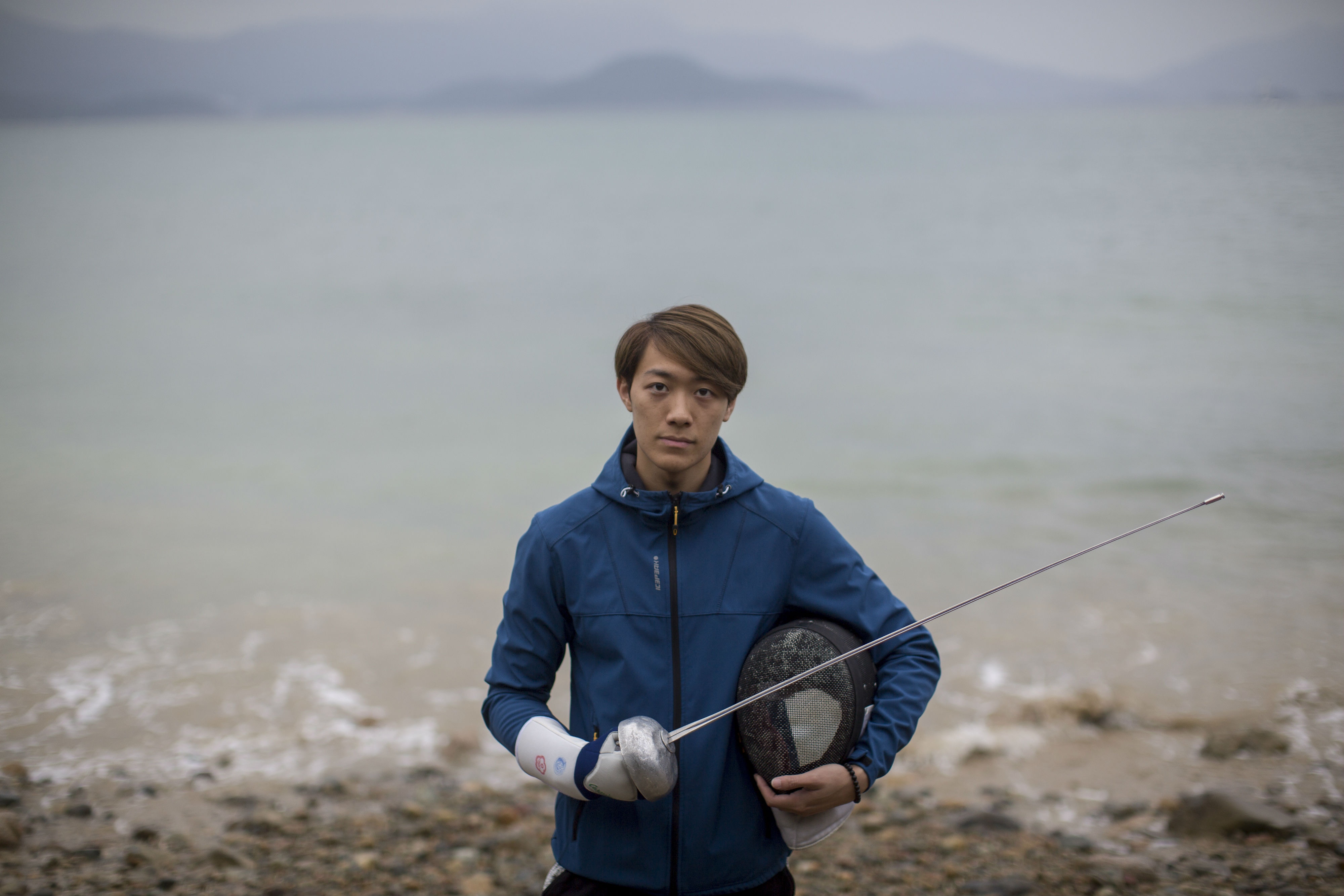 方凱申，23歲，香港重劍代表隊成員。（李澤彤攝）